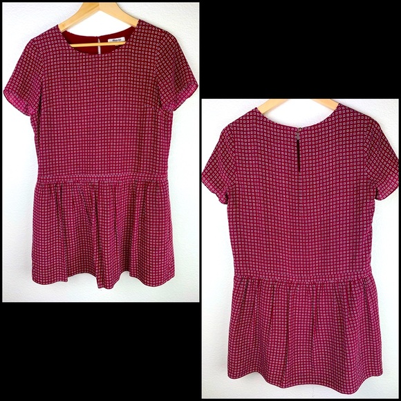 Madewell 100% Silk Pattern Print Pullover Drop-Waist Dress - Picture 7 of 16